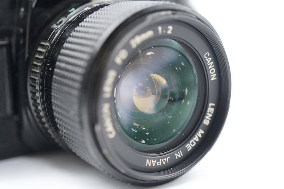 Canon キャノン AE-1 PROGRAM FD 28mm 1:2 ブラック 現状品_画像4