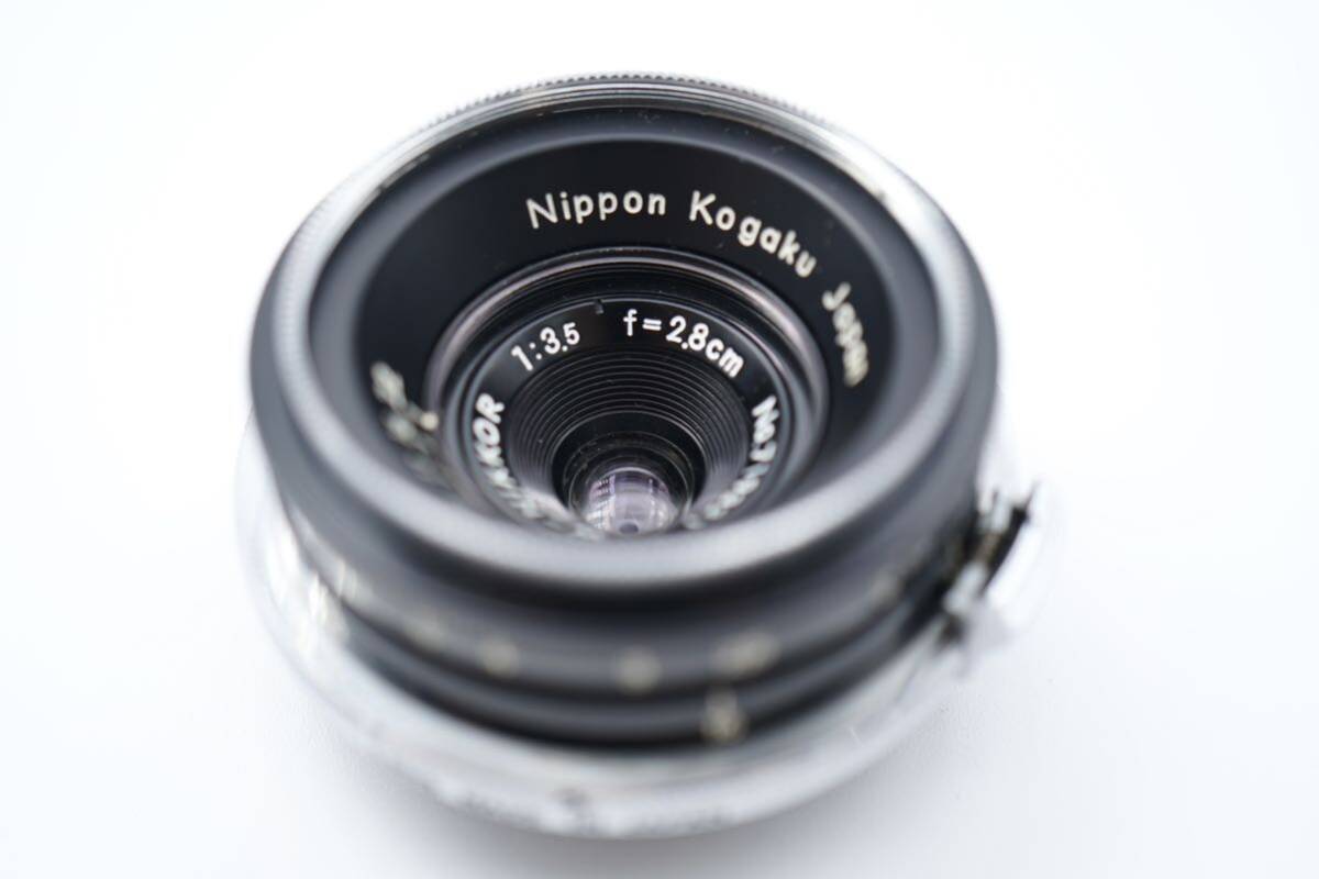 Nikon Nikon W-NIKKOR 2.8cm 1:3.5 Nippon Kogaku Japan lens present condition goods 