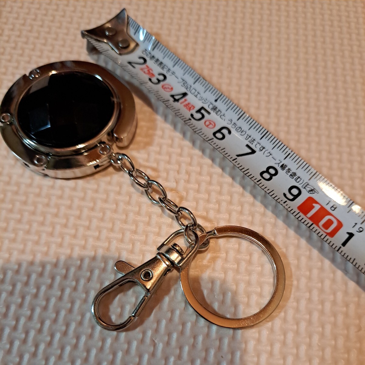 【新品箱入り】BAG HANGER バックハンガー ブラック 人工宝石 キーホルダー バッグチャーム Jewel style 耐荷重5kg_画像5