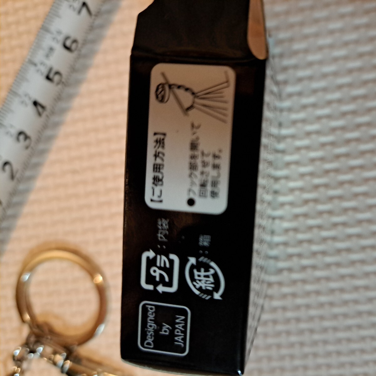 【新品箱入り】BAG HANGER バックハンガー ブラック 人工宝石 キーホルダー バッグチャーム Jewel style 耐荷重5kg_画像8