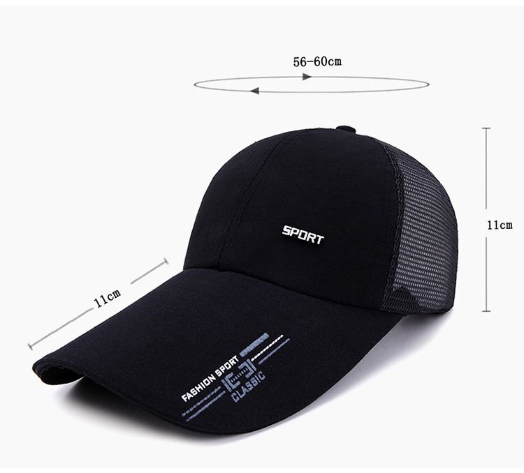 キャップ メンズ 帽子 つば長 メッシュ夏 野球帽 ロングバイザー UVカット UVカット99％紫外線対策 日焼け防止-Aベージュの画像8