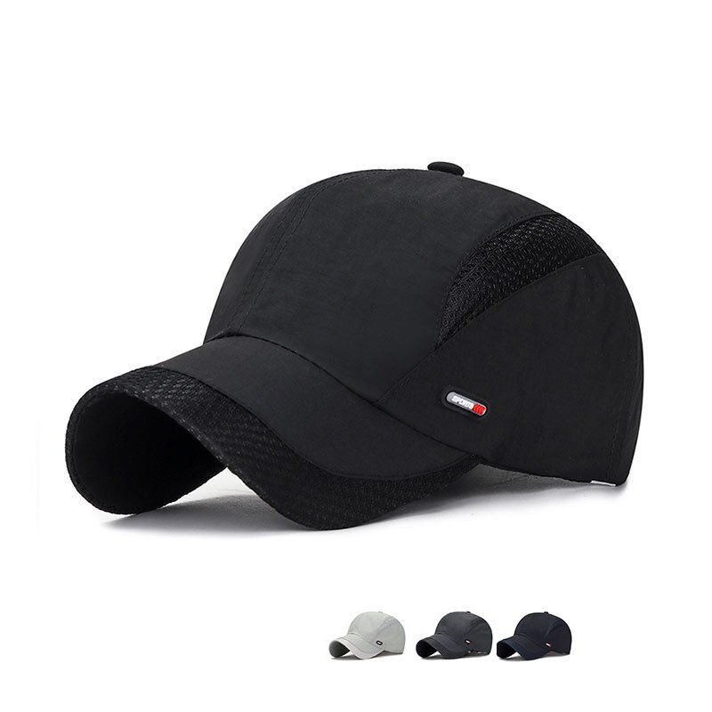 キャップ メンズ 帽子 夏 UVカット 超軽薄 通気性キャップメンズ 日よけ 野球帽 ランニングキャップ UPF50+ 蒸れにくい-グレー_画像6