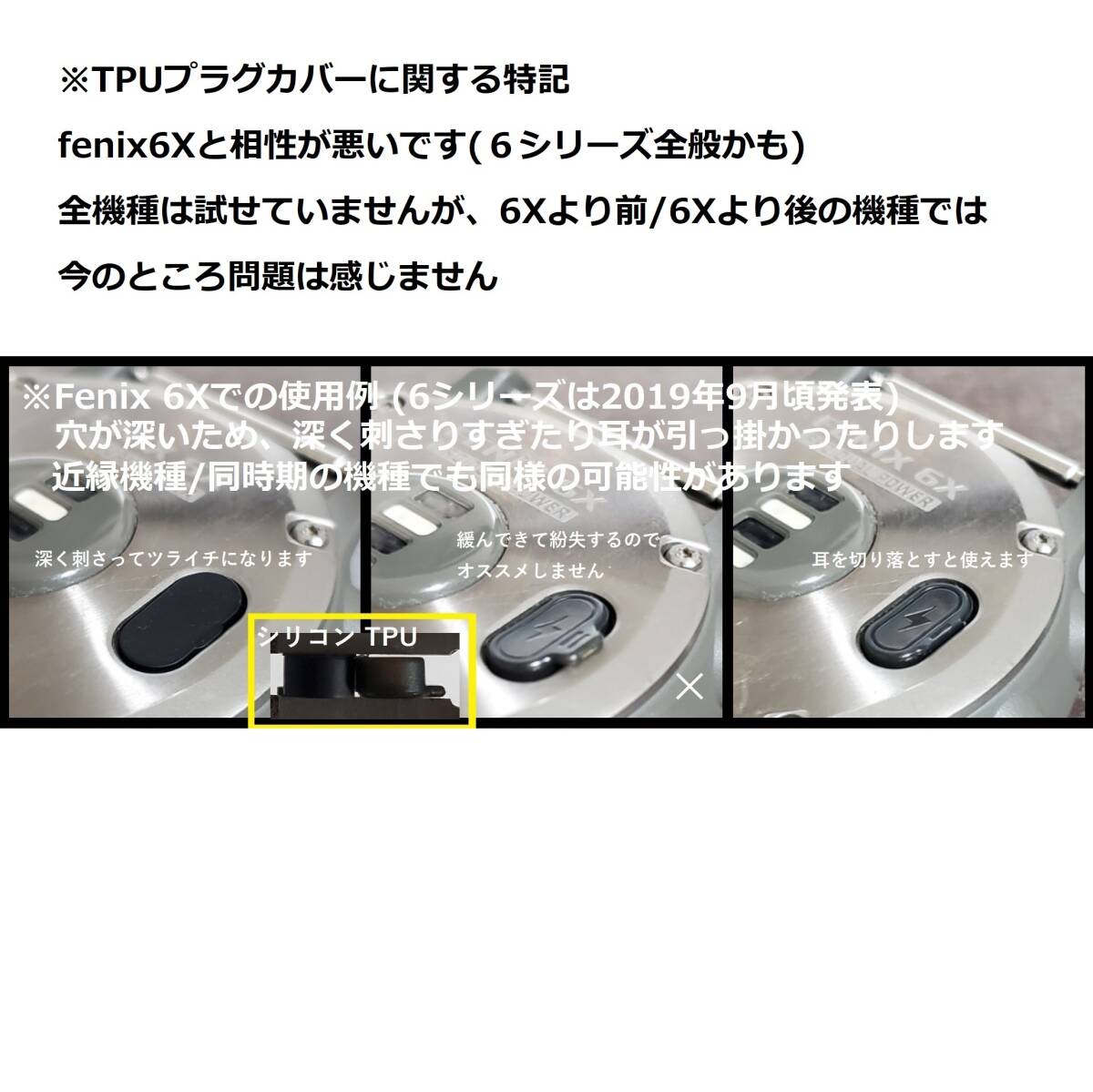 pc E6 GARMIN TypeB 端子用 キャップ カバー 蓋 端子 ポート コネクタ プラグ フタ ガーミンの画像5