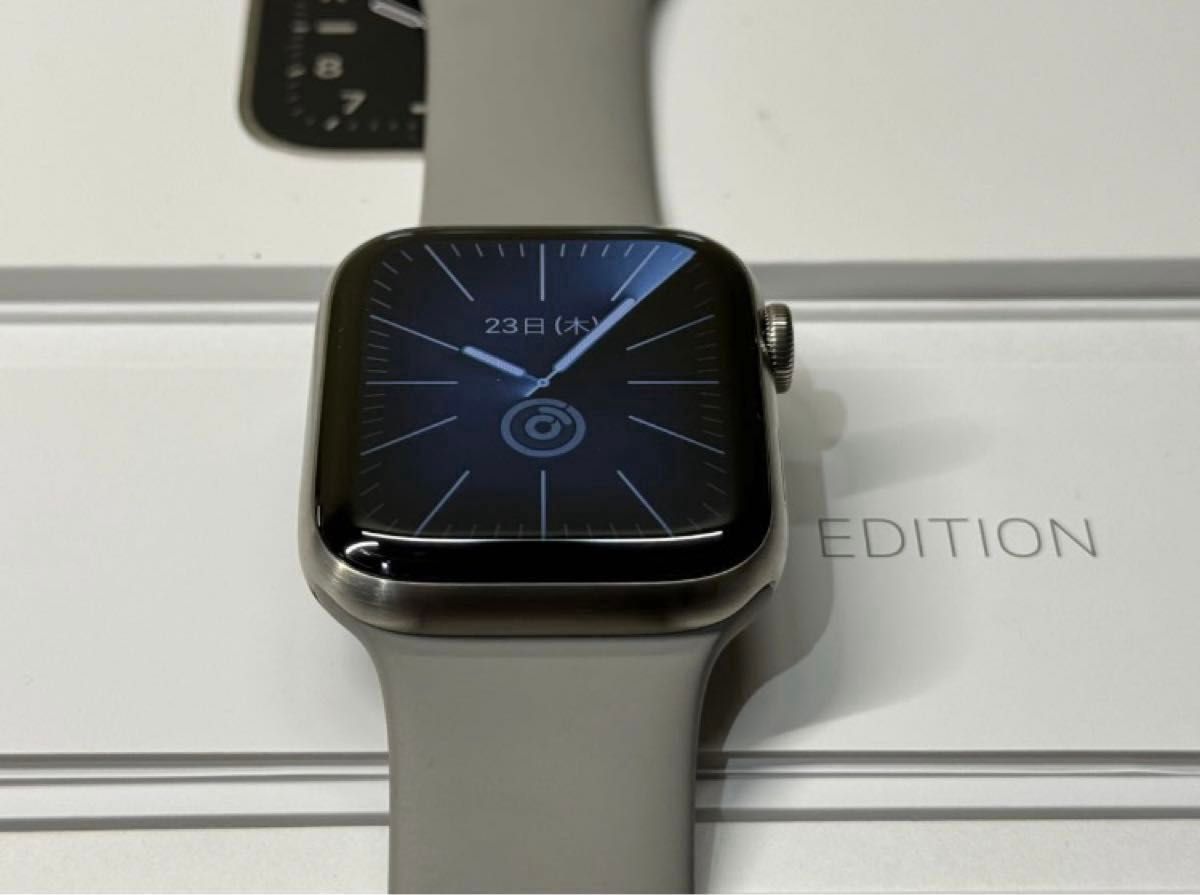 極美　Apple Watch series6 EDITION titanium 44mm 100% ナチュラルチタニウム  