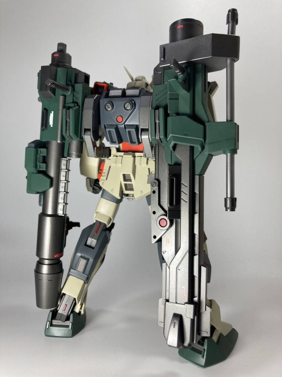 プロモデラー 雑誌掲載作品 1/100 バスターガンダム & グゥル 完成品 ガンプラ ガンダムSEED シード_武器はガンプラミキシングで大型化してます