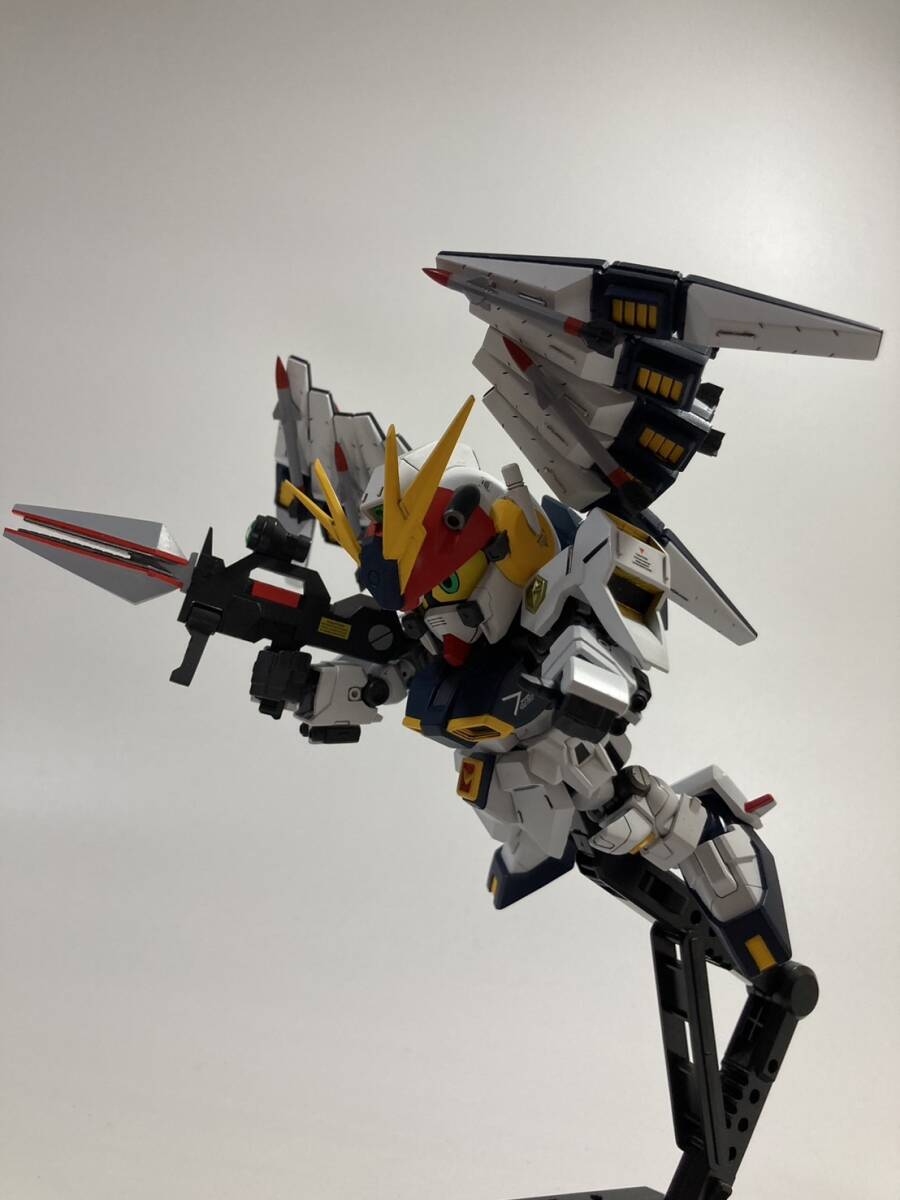 プロモデラー 雑誌掲載作品 ガンイーグル　クロスシルエット版　SDガンダム　フォース 完成品 作例 BB戦士 元祖SD　_バイザー取り外し出来ます。