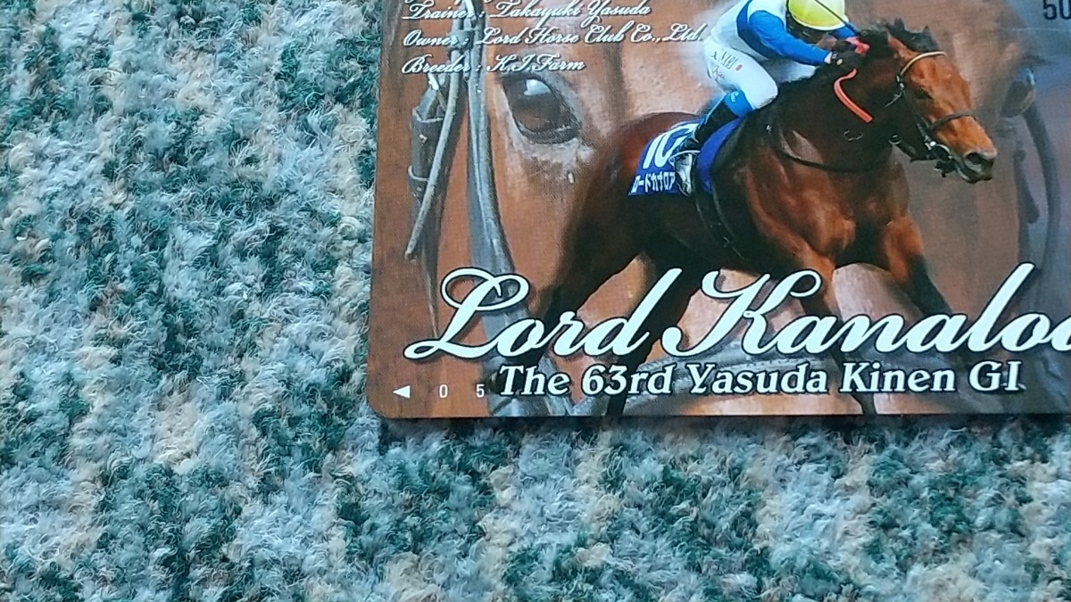 競馬　ロードカナロア　Load Kanaloa　第６３回 安田記念 GⅠ　ＱＵＯカード　クオカード　５００　【送料無料】_画像7