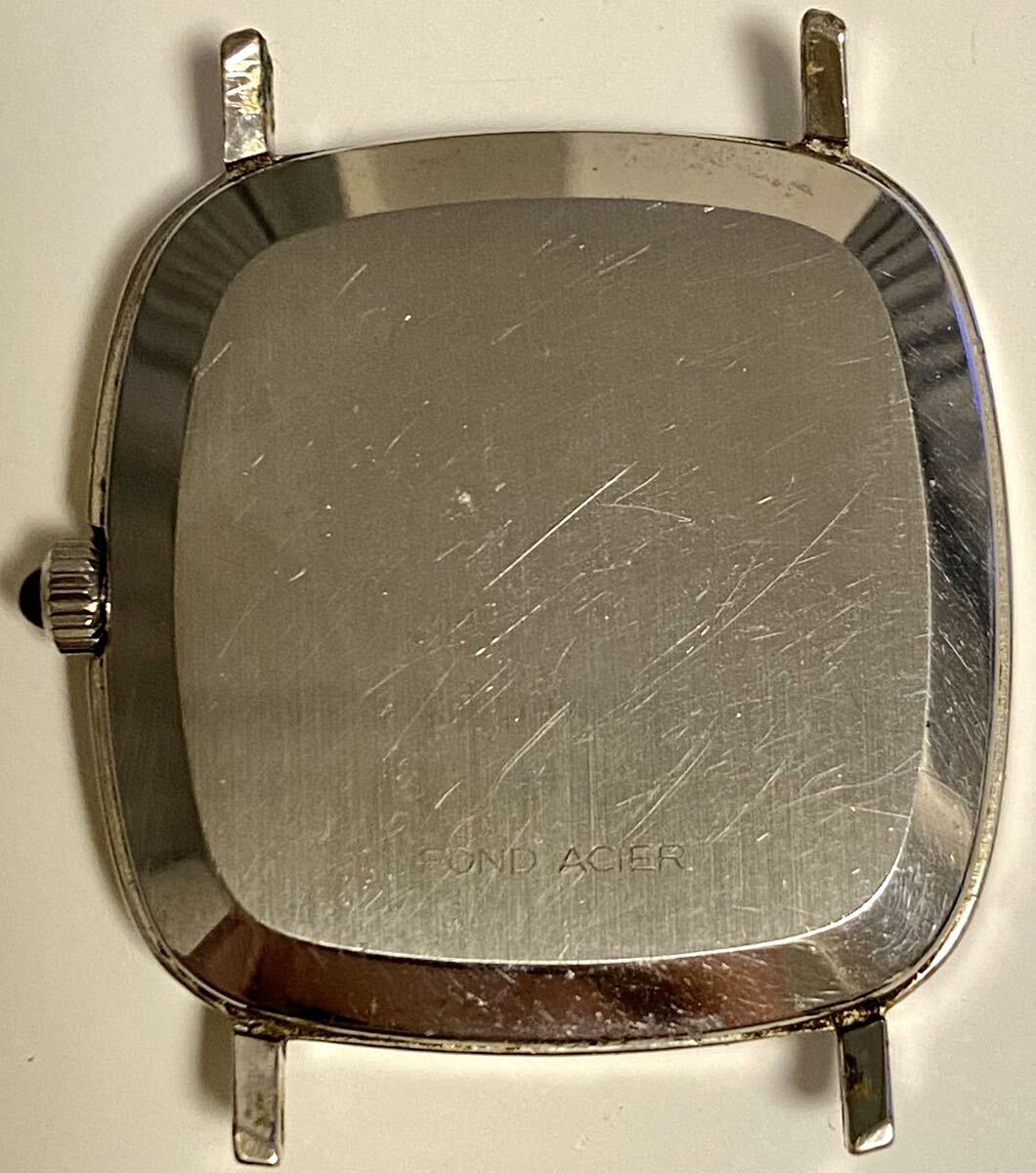 1円〜 N OMEGA オメガ デビル スクエアケース シルバー文字盤 メンズ 手巻き アンティーク 稼動品 腕時計 A2184_画像4