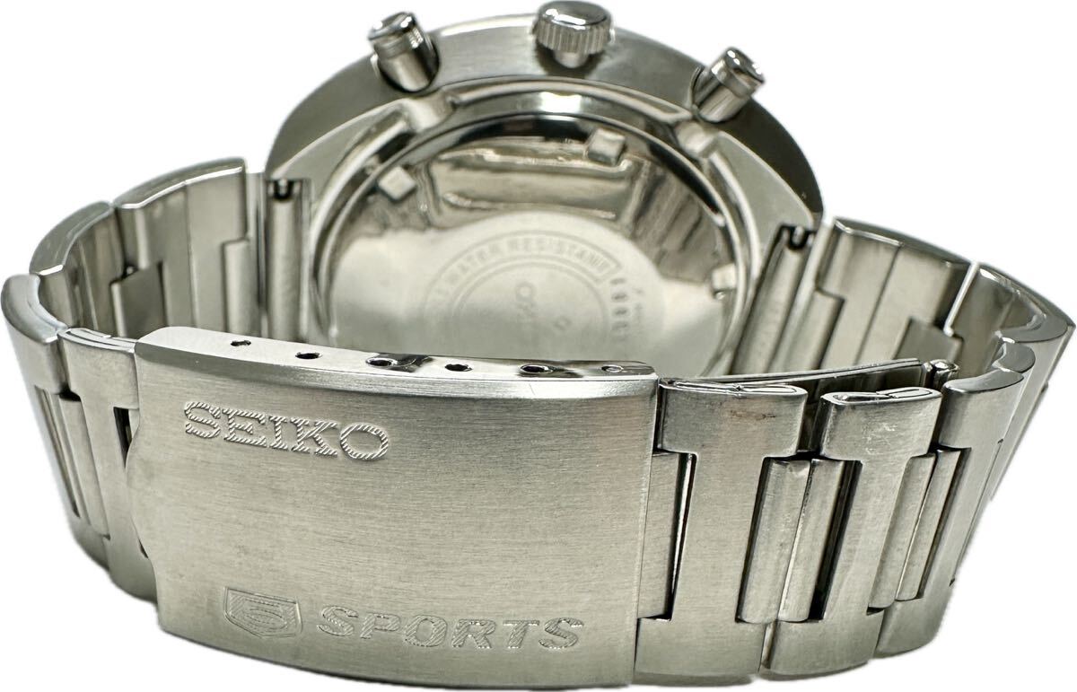 1円〜 Y 希少 SEIKO セイコー 5スポーツ スピードタイマー 6138-0011 クロノグラフ UFO メンズ 自動巻き デイデイト 時計 62274049の画像10