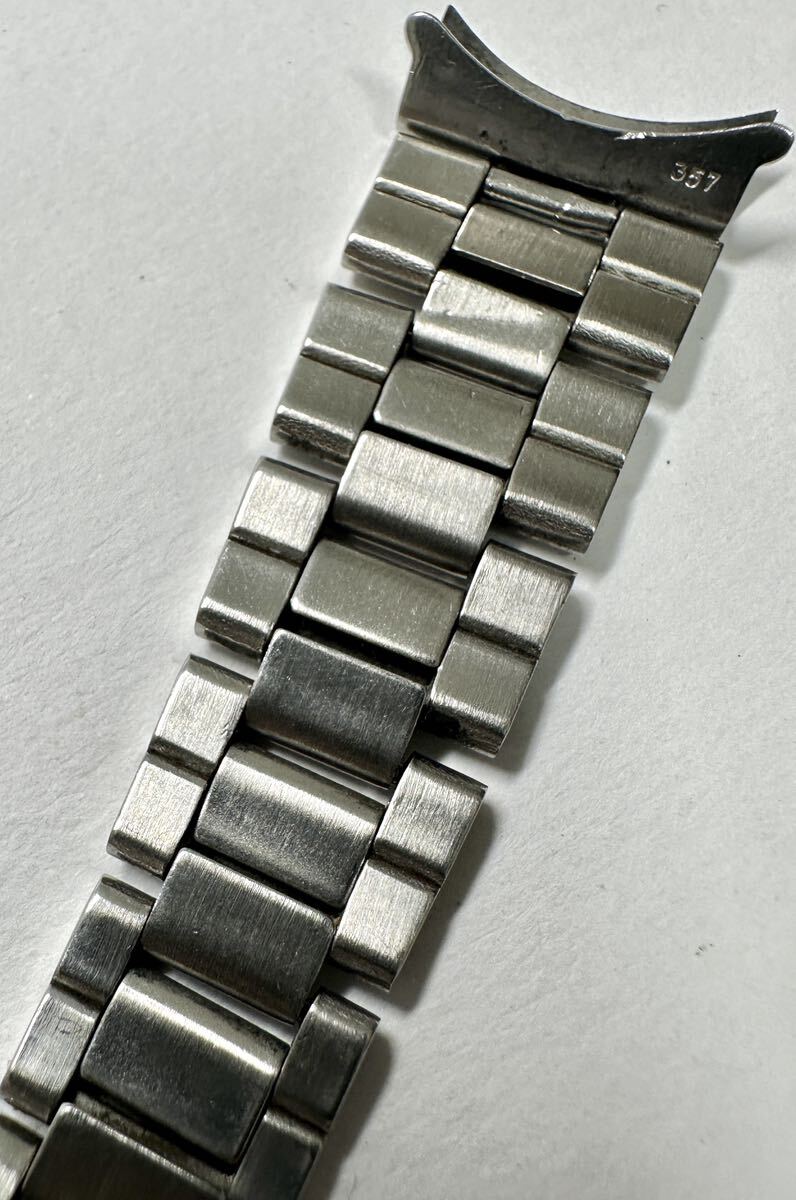 1円〜 Y 純正パーツ ROLEX ロレックス 7835-19 巻き込みブレス FF357 取付幅19mm メンズ ブレスレット ベルト アンティーク 時計 52294474_画像6