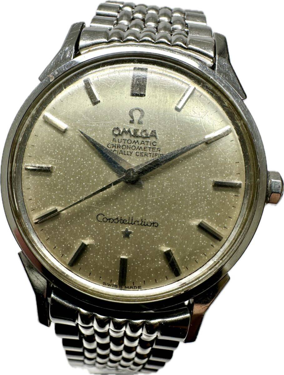 1 jpy ~ Y rare OMEGA Omega Constellation Chrono meter original rice breath men's self-winding watch up light Mark clock 52292423