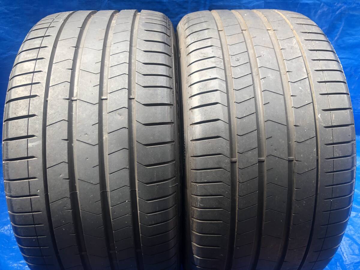 送料出品者負担 溝有中古2本セット 21年製 295/30R20 295/30-20 PIRELLI Pゼロ PZERO PZ4 MO1 メルセデスベンツ承認 ポルシェ BMW アウディ_画像1