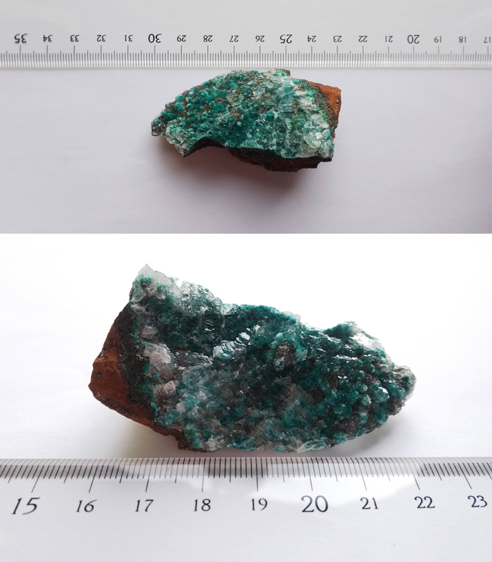 球状結晶 ローザサイト & カルサイト ローザ石 亜鉛孔雀石 方解石 結晶 原石 標本 約277ct メキシコ産 3の画像10