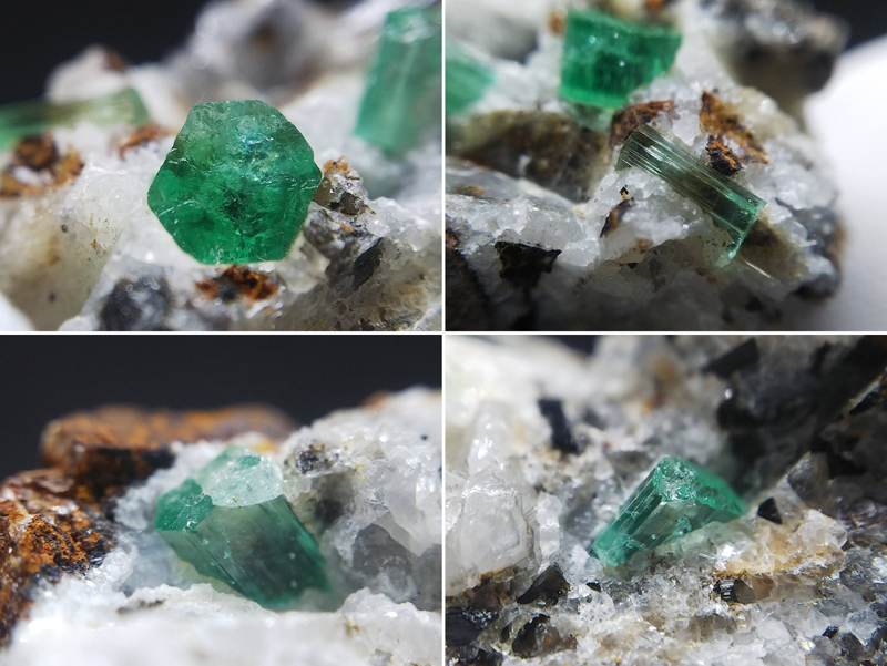 宝石質 エメラルド 緑柱石 ラフ 母岩付き 結晶 原石 標本 アフガニスタン産 約40ct 5_画像8