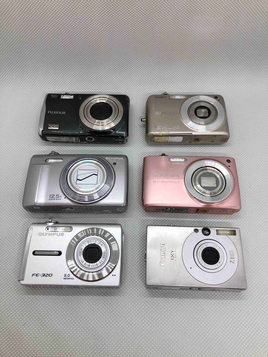 OK9164○デジタルカメラ 6台まとめ デジカメ コンパクトカメラ PC1228 FE-320 VR-360 EX-Z400 F70EXR EX-Z1050 ジャンク 同梱不可 240501_画像1
