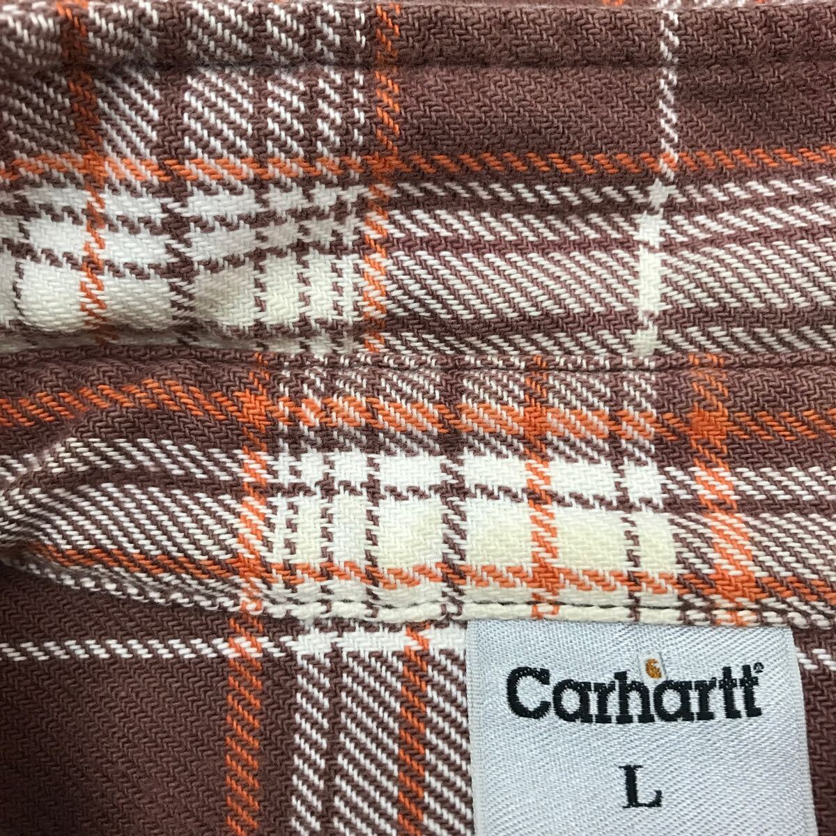 Carhartt カーハート ネルシャツ チェック ビンテージ 長袖シャツ BIG size Lヘビーネル_画像9