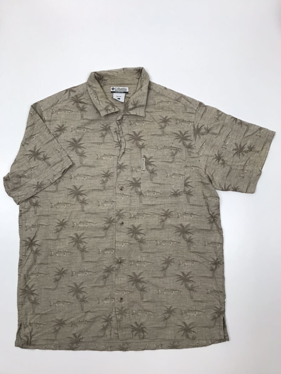 Columbia（コロンビア）半袖 シャツ US古着 アメカジ Shirt 半袖シャツ 総柄 アロハ　アロハシャツ_画像1