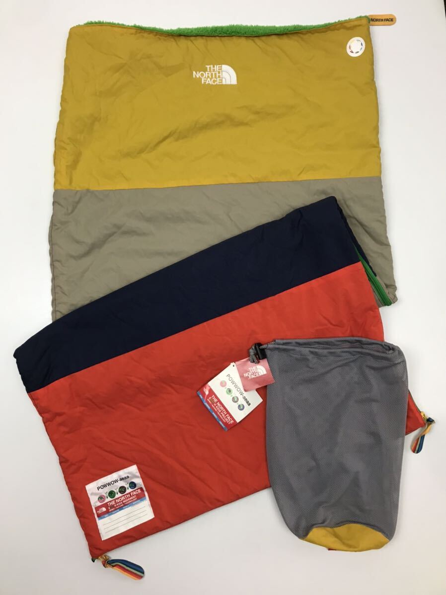 THE NORTH FACE ノースフェイス キャンプ アウトドア 寝袋 キッズ 子供用寝袋 ブランケット 2WAY カラフル_画像1