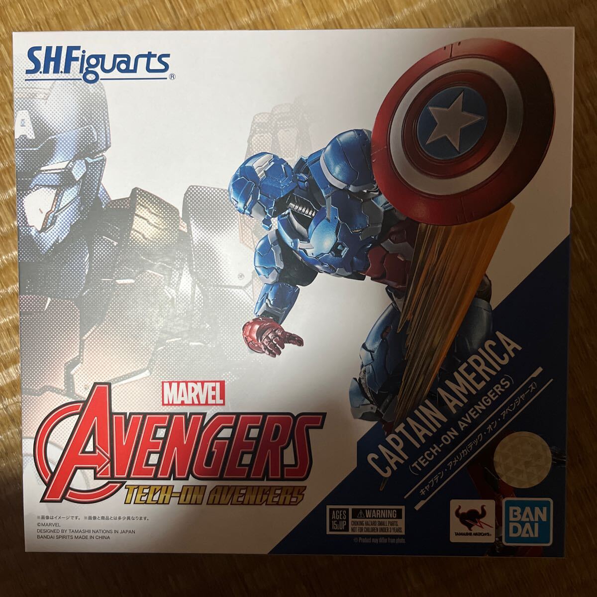  новый товар нераспечатанный Bandai S.H.Figuarts Tec on Avengers Captain America 