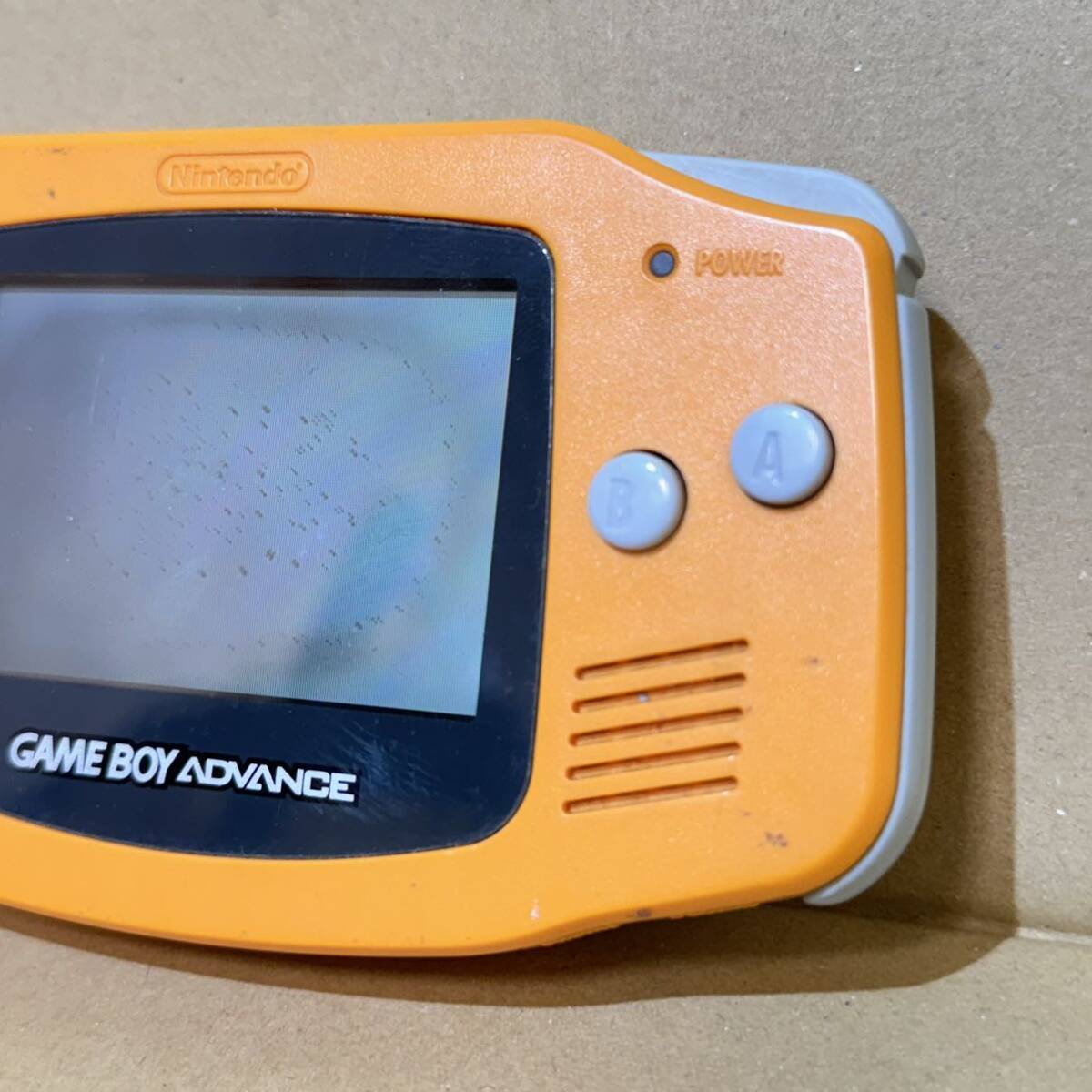 任天堂 ゲームボーイアドバンス GBA 本体 オレンジ ジャンク AGB-001 Nintendo GAMEBOY ADVANCE _画像2