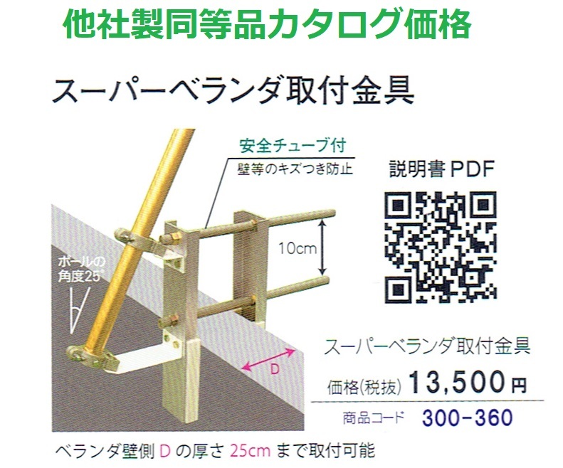 即納！！◇激安！ベランダ鯉のぼりセット用 ポール取付金具 新品 万能金具◇_画像3