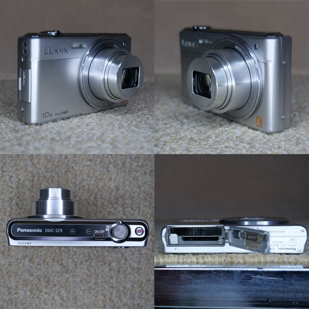 【赤外線改造カメラ940】Wi-Fi対応 Panasonic LUMIX DMC-SZ9-S（シルバー）美品の画像4