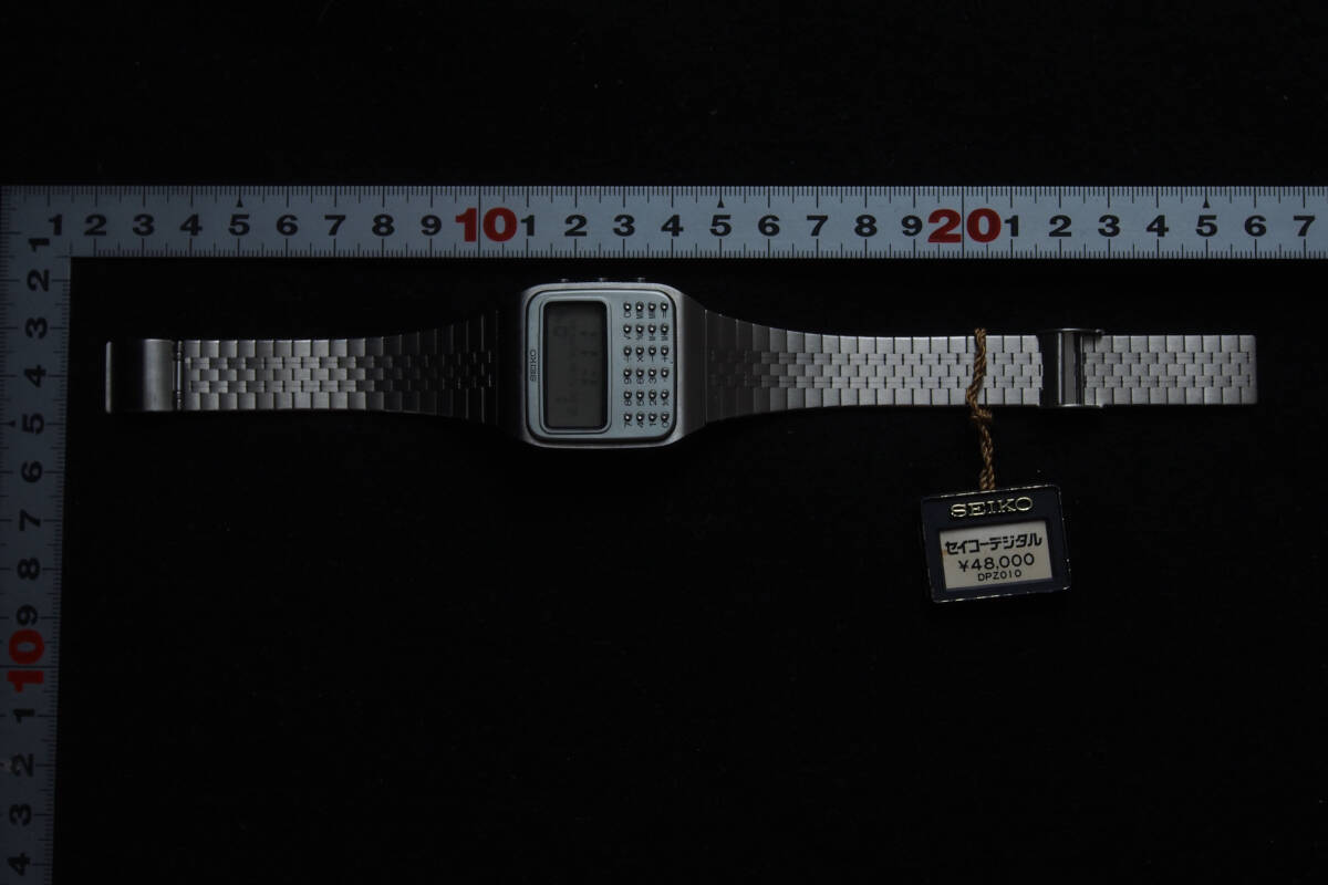 セイコー SEIKO 初代カリキュレーター デッドストック DPZ010 C153-5011 デジタルクオーツ 計算機 稼働品 メンズ 腕時計_画像6