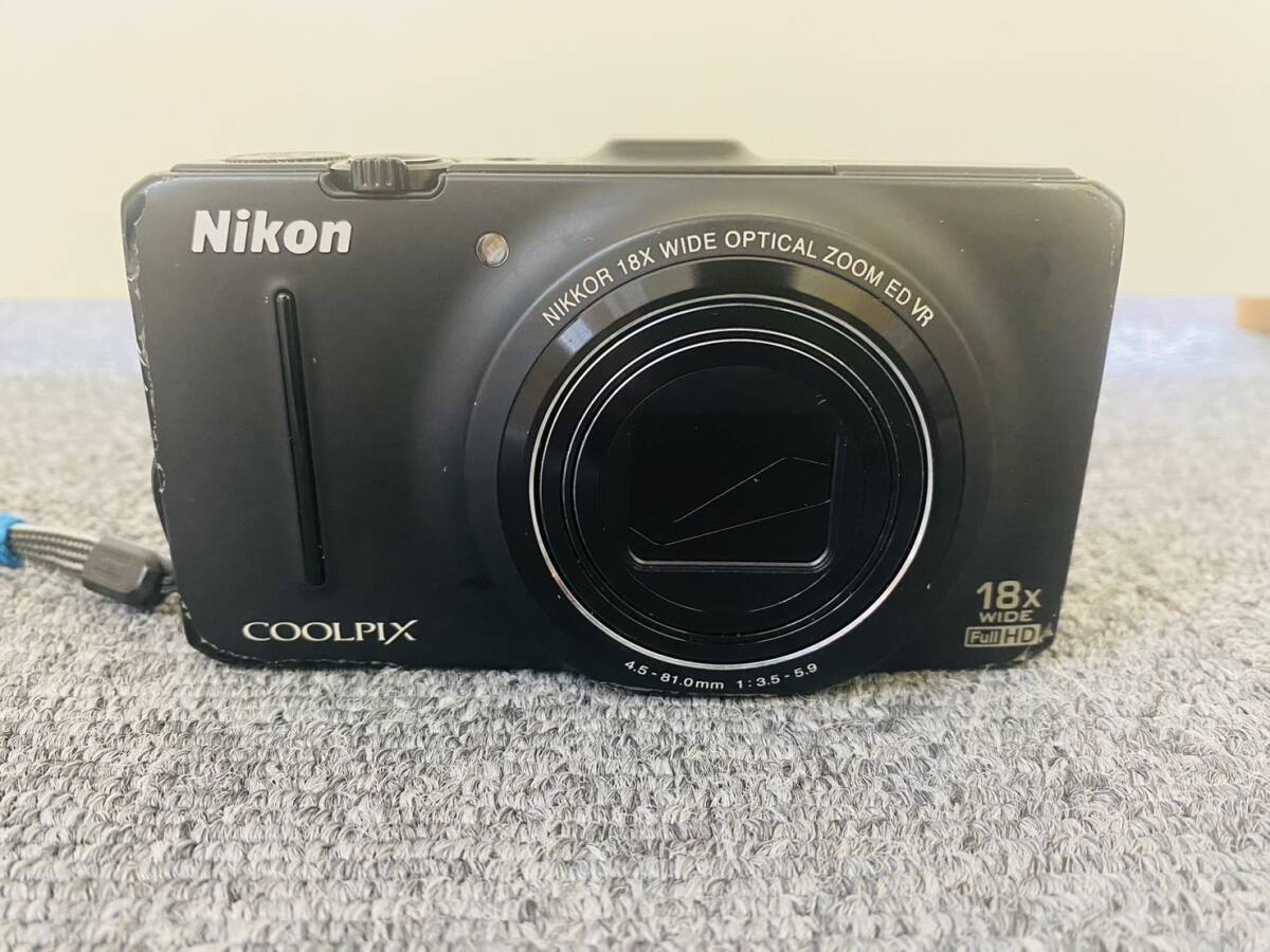 [BEF 4778]1 иен старт Nikon Nikon COOLPIX S9300 Coolpix компактный цифровой фотоаппарат черный электризация подтверждено работоспособность не проверялась текущее состояние товар 
