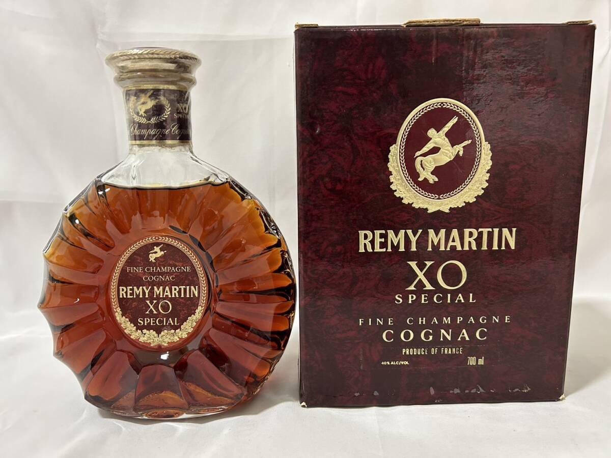 [AS 23283]1 jpy ~ REMY MARTIN Remy Martin XO special fine Champagne cognac brandy 700ml 40% not yet . plug present condition goods 