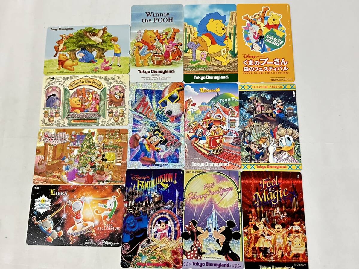 [AS 23066]1 jpy start large amount! unused Disney telephone card summarize 54 sheets booklet have Halloween Christmas attraction series etc. 50 frequency present condition goods 