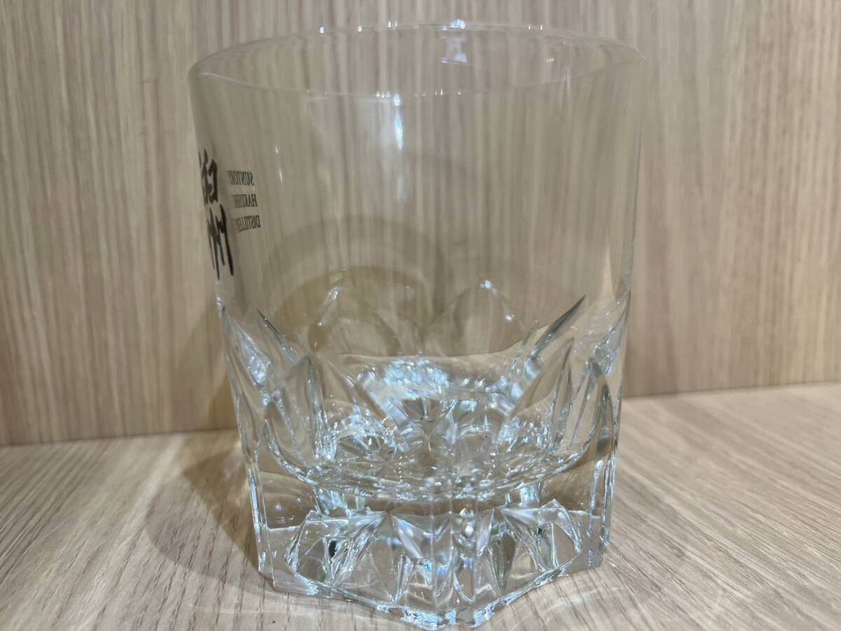 [APS 9250]1 jpy start unused storage goods white . rock glass Suntory made in Japan present condition goods 