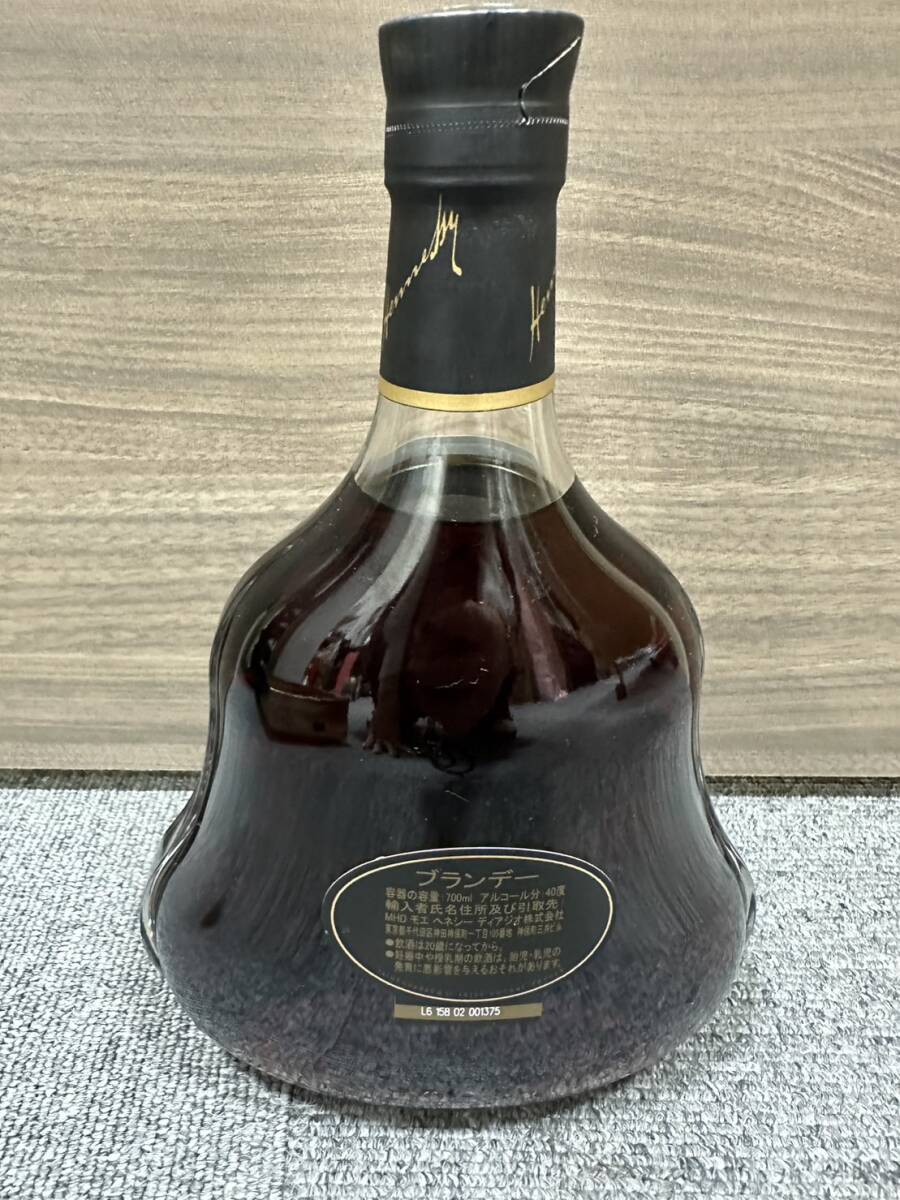 【AS 22967】1円スタート 未開栓 Hennessy X.O ヘネシー 700ml 40% 黒キャップ クリアボトル 箱あり 長期保管経年劣化 目減り小 現状品_画像3