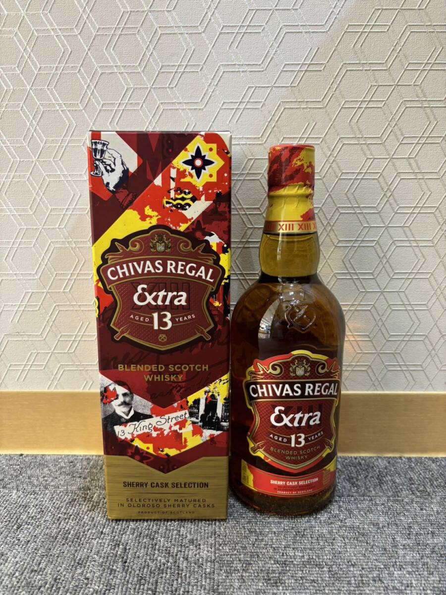 【APS 9191】1円～ CHIVAS REGAL シーバスリーガル エクストラ 13年 シェリーカスクセレクション ウイスキー 700ml 40％ 未開栓 現状品_画像1