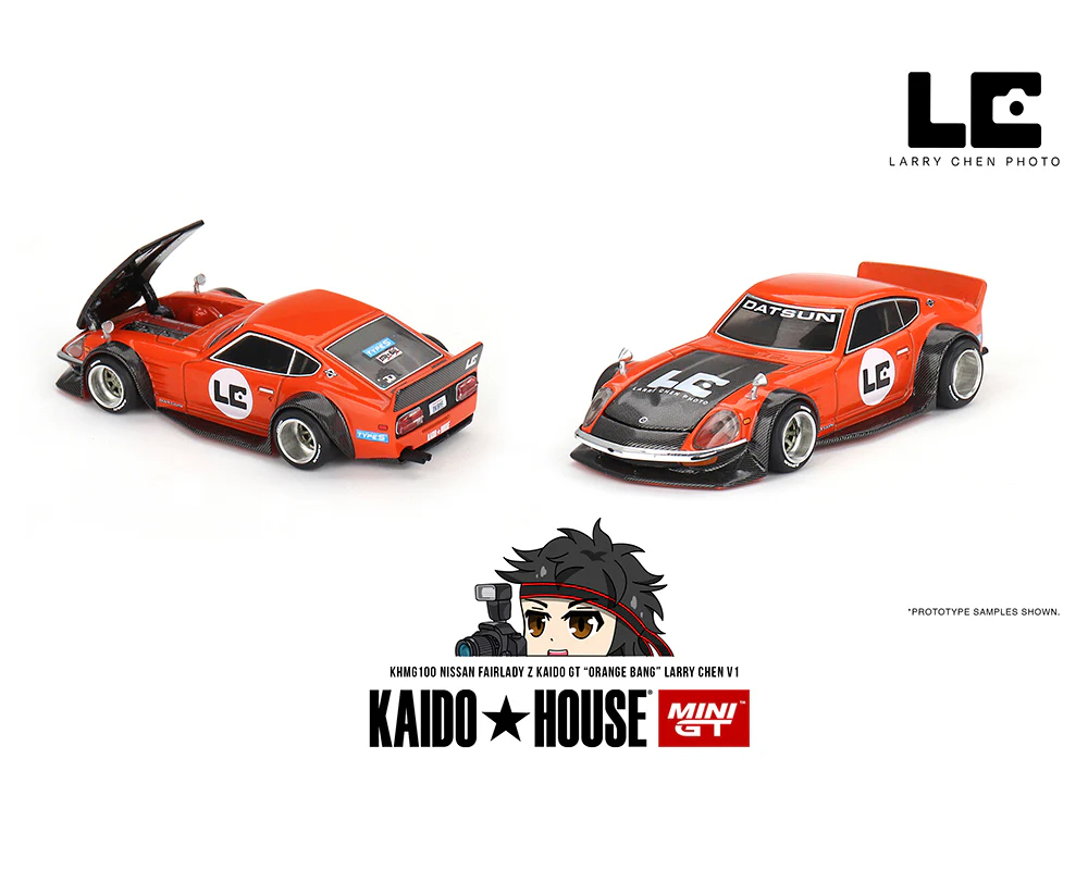 MINI GT 1/64 日産 フェアレディ Z 街道 GT オレンジ BANGLarry Chen V1 左ハンドル KHMG100の画像1