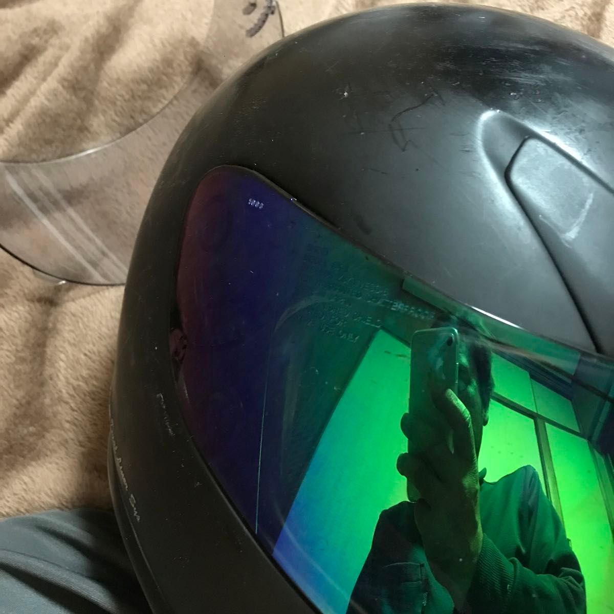 SHOEI ショウエイフルフェイスヘルメット x8ミラーシールドaraiアライ