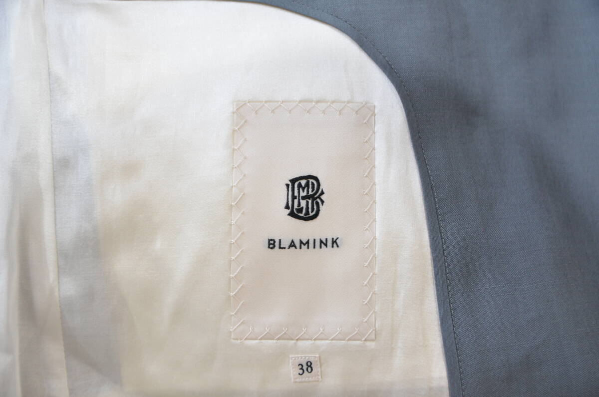 BLAMINK ブラミンク ウール モヘヤ ジレ ベスト 38 グレー Y-30205B_画像3