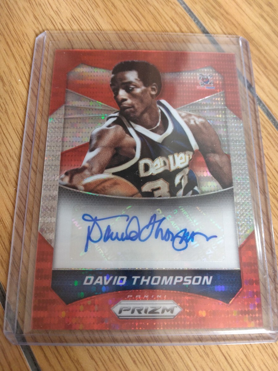 David Thompson 14-15 Prizm 149枚限定 サインカード_画像1