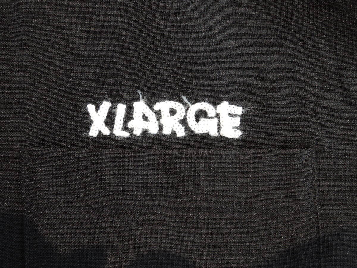 X-LARGE エクストララージ XLARGE DRAWING OG S/S WORK SHIRT Lサイズ 黒 2024 最新人気品 送料\230~　_画像3