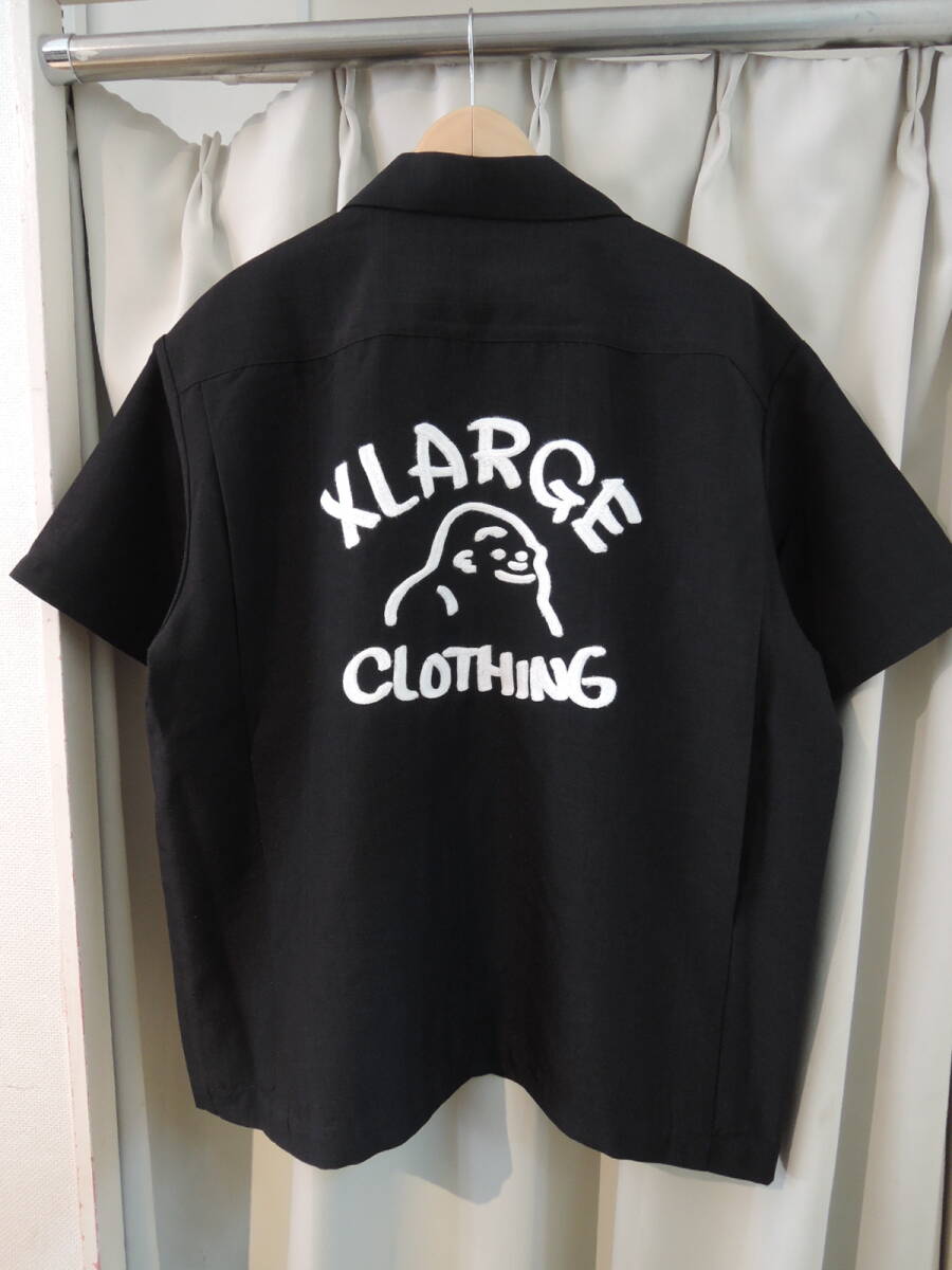 X-LARGE エクストララージ XLARGE DRAWING OG S/S WORK SHIRT Lサイズ 黒 2024 最新人気品 送料\230~　_画像1