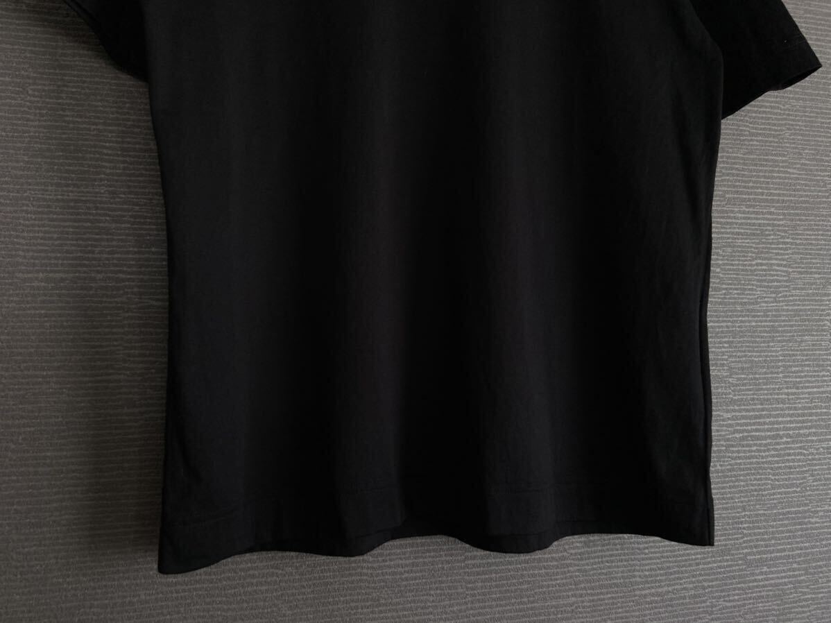 定価¥17600 2023SS 極美品 MARGRET HOWELL マーガレットハウエル FINE DENSE COTTON JERSEY モック 半袖 Tシャツ L 黒 トップス MHL メンズ_画像7