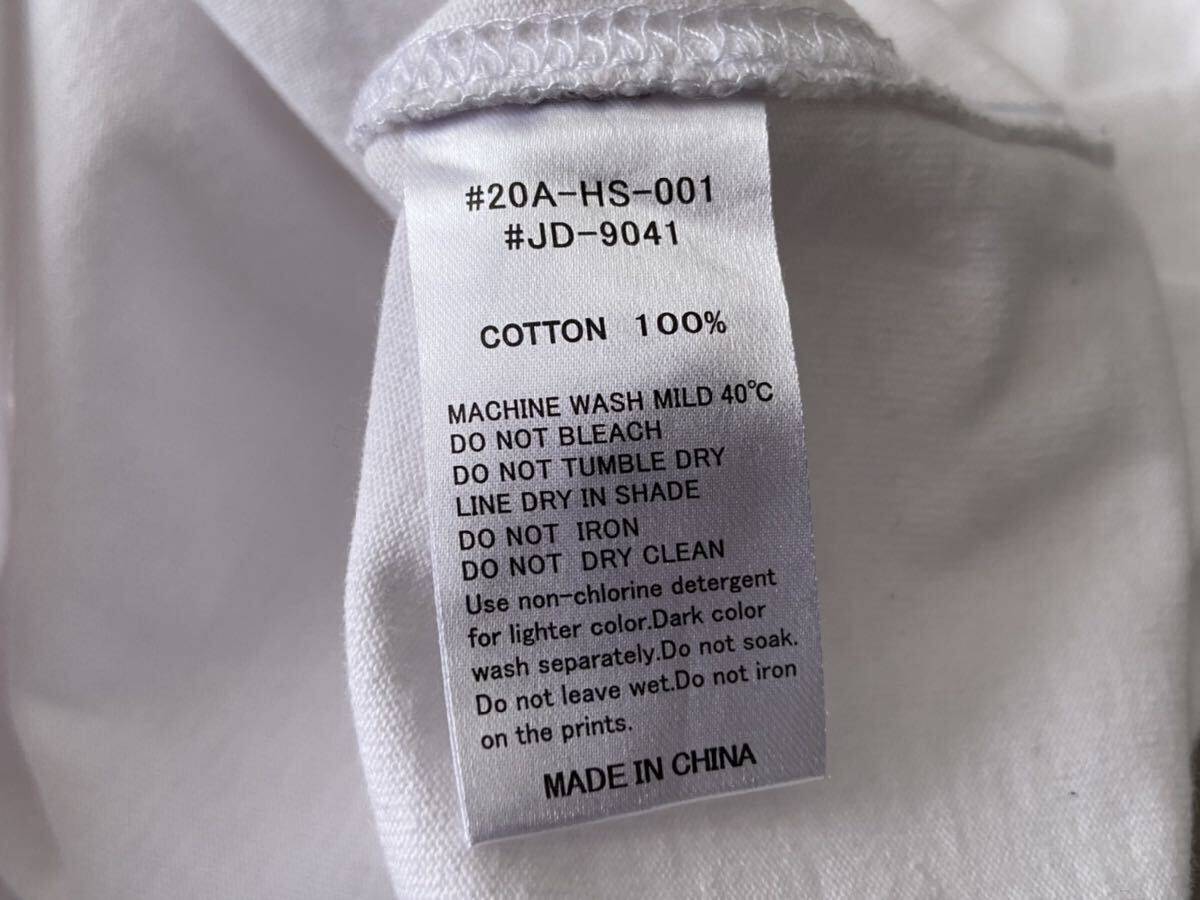 DANTON ダントン ワンポイントロゴ ワッペン ポケット クルーネック 半袖 Tシャツ カットソー 38 ホワイト 白 トップス メンズ レディースの画像8