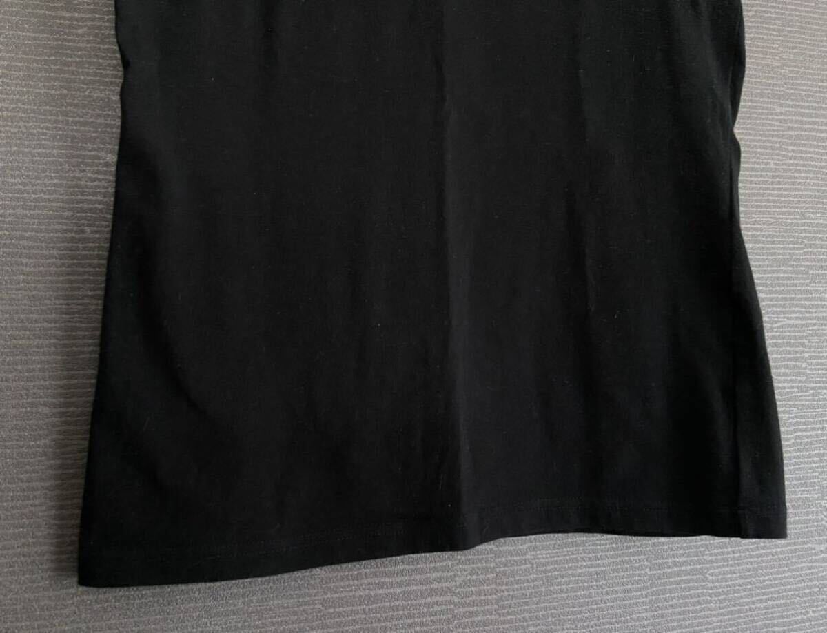 EMPORIO ARMANI エンポリオアルマーニ アームロゴプリント タイトストレッチ クルーネック 半袖 Tシャツ M 黒 トップス メンズ 国内正規品の画像5