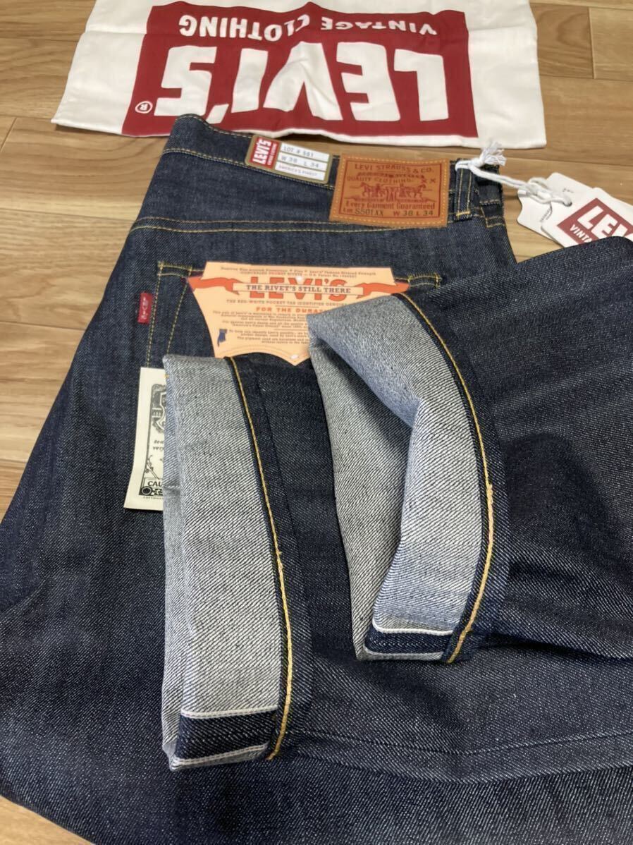  new goods made in Japan Levi's W38 Vintage closing present goods rigid large war 1944 S501XX 501XX Bick E Vintage original reissue red ear 
