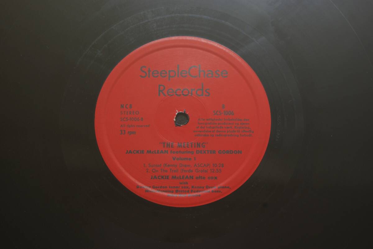 【LP】  Jackie McLean Featuring Dexter Gordon  /  The Meeting Vol. 1   デンマーク盤の画像4