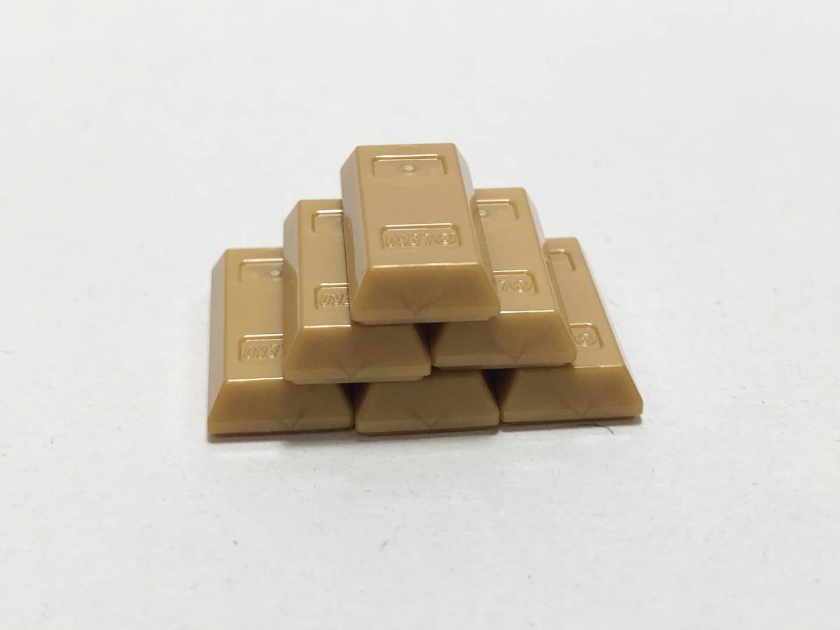 【新品未使用】レゴ　LEGO　ゴールドバー　金塊　延板　延棒　パールゴールド　6個_画像1