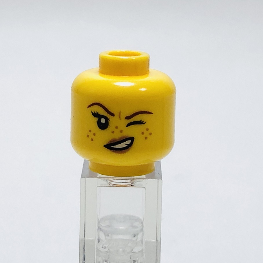 [ новый товар не использовался ] Lego LEGO Mini fig head голова 1 веснушки женщина 