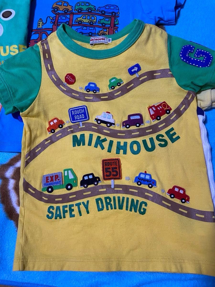 ミキハウスTシャツ3枚ポロシャツ1枚タンクトップ1枚セット