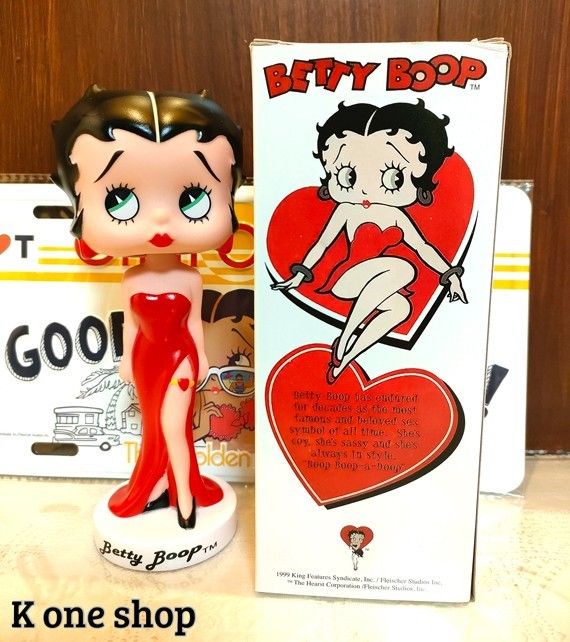 【ベティブープ　 BOBBLE HEAD】ファンコ ボビングヘッド フィギュア　アメリカン　ソフビ　首振り Betty Boop