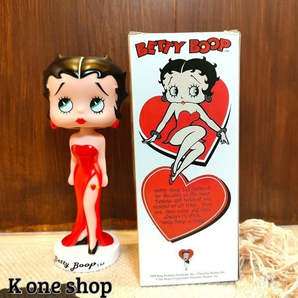 【ベティブープ　 BOBBLE HEAD】ファンコ ボビングヘッド フィギュア　アメリカン　ソフビ　首振り Betty Boop