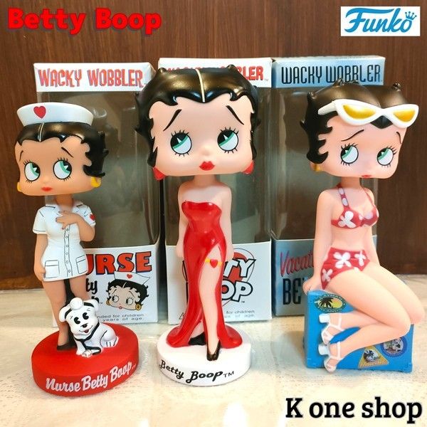 3体セット【ベティブープ BOBBLE HEAD】ファンコ ボビングヘッド 3体セット【ベティブープ BOBBLE HEAD】ファンコ ボビングヘッド